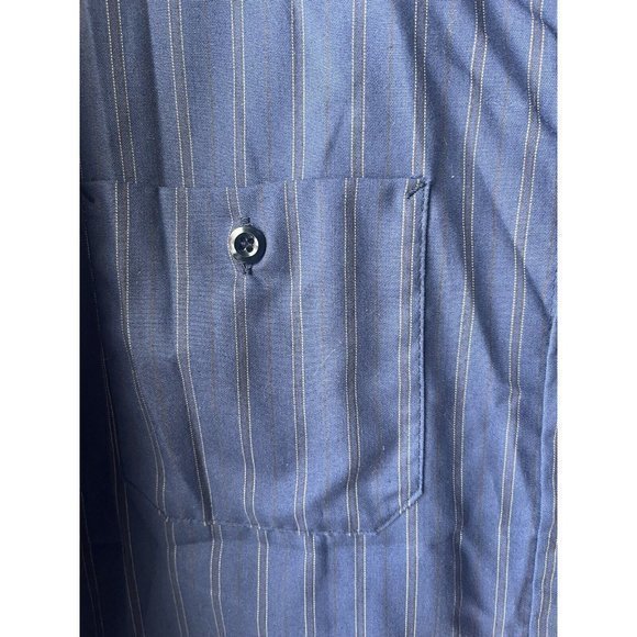 Red Kap‎ Striped Short Sleeve Button Front Work Shirt Men 3XL Vtg - Picture 3 of 5